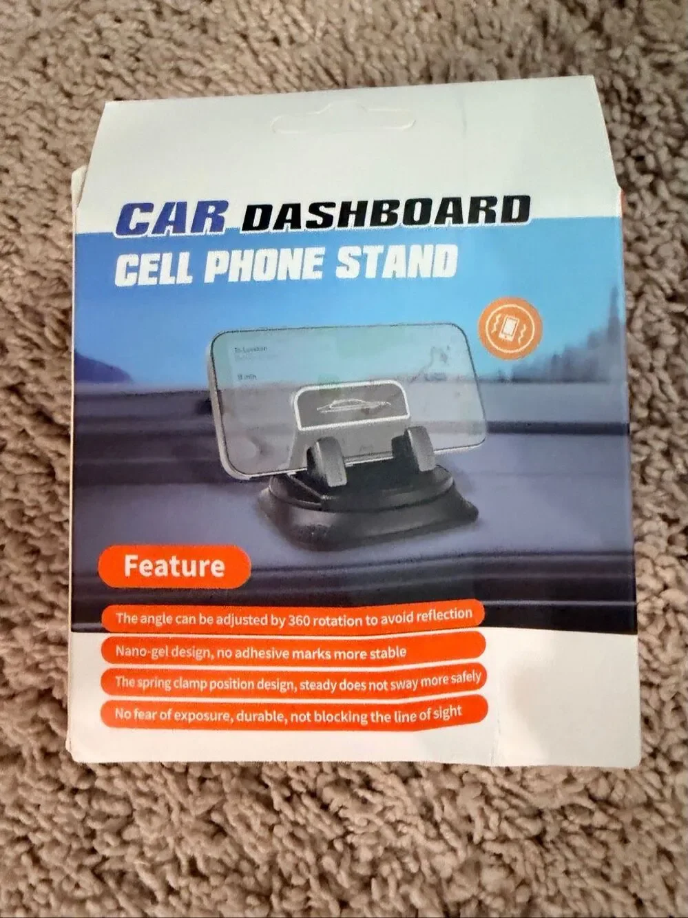 Universal Car Dashboard Cell Phone Stand Mount Holder Silicone Anti-Slip Pad New